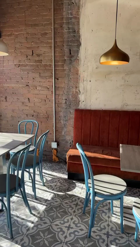 Dining room at Mother India Roti Queen St West