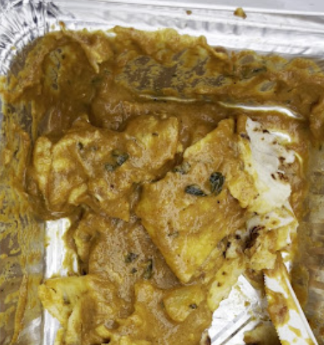 Freshly cooked curry at Mother India Roti Queen St West