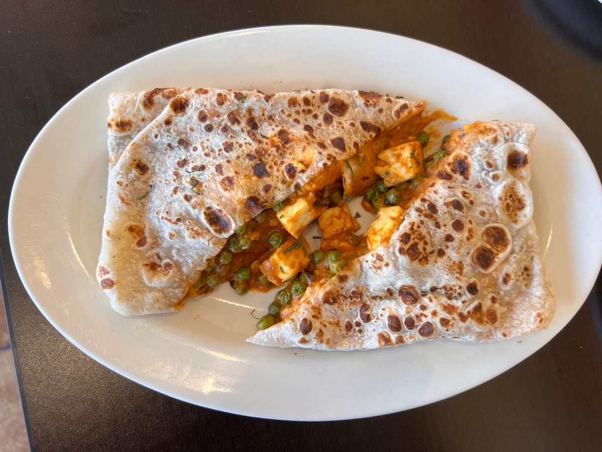 Paneer roti at Mother India Roti St Clair Ave W