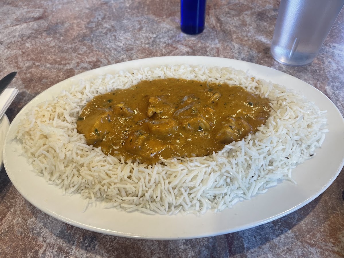 Dal and basmati rice at Mother India Roti St Clair Ave W