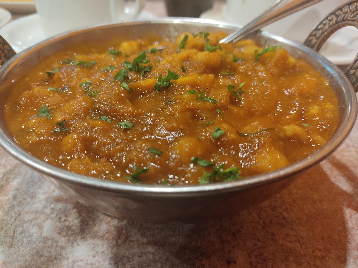 Freshly made curry at Mother India Roti St Clair Ave W