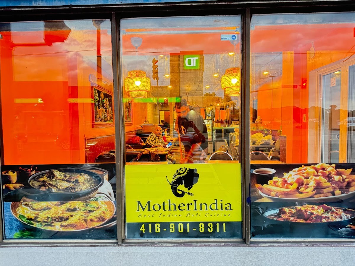 Mother India Roti St Clair Ave W in the evening