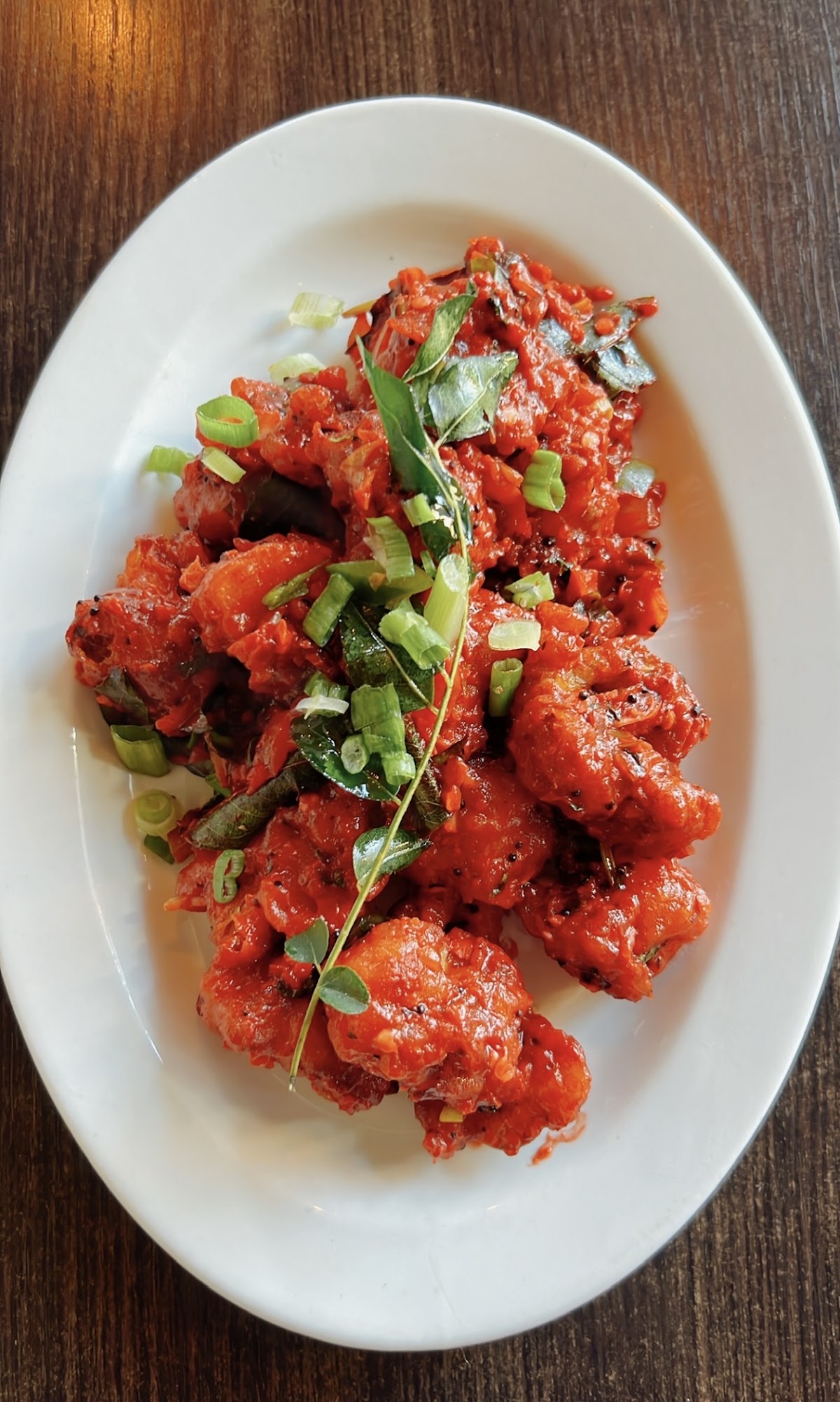 Chilli chicken at Mother India Roti St Clair Ave W
