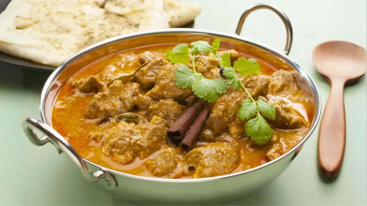 tasty lamb korma in maurya indian cuisine restaurant toronto